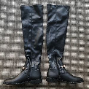 ZARA Over - the - knee boots black  6.5 / 37